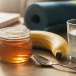 Le miel contre les crampes : eau tiède, banane et potassium pour l’hydratation des muscles