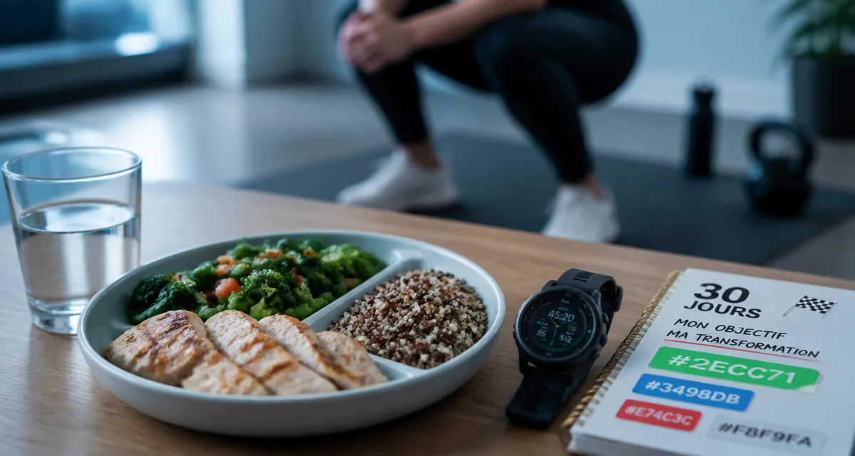 Perdre du poids en 1 mois : repas sain et suivi 30 jours