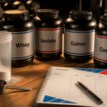 Meilleur proteine prise de masse : whey isolate gainer caséine en shaker