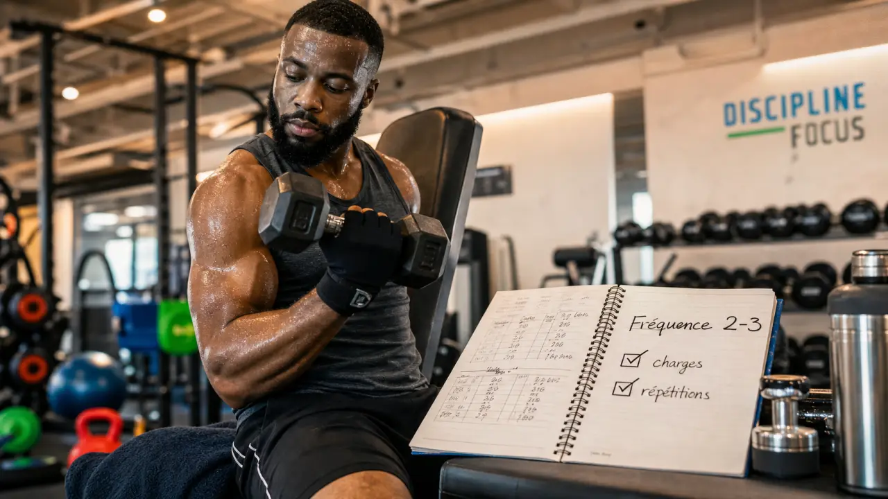 Musculation tous les jours : progresser sans surentraînement, carnet fréquence 2-3