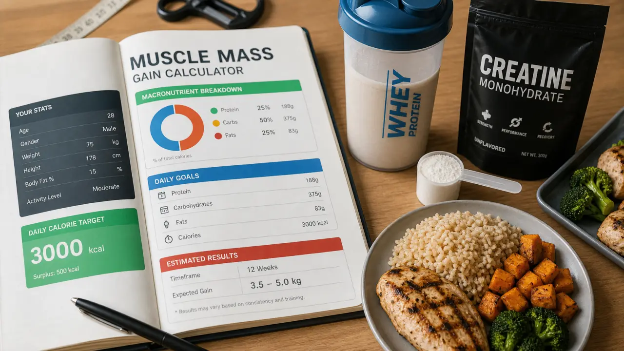 Prise rapide de masse musculaire : créatine, whey et nutrition équilibrée