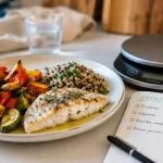 Que faut il manger pour perdre du poids : assiette protéines et fibres