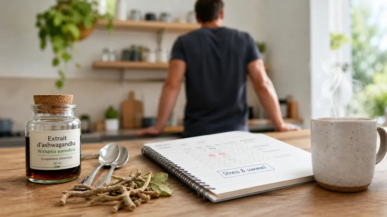 Ashwagandha pour bienfaits homme : stress et libido, routine sommeil