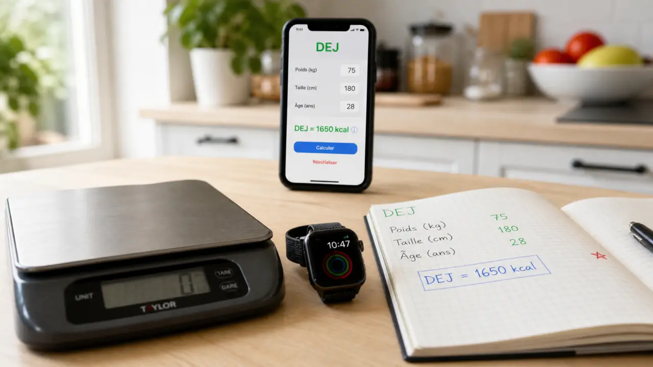 Calculer la depense energetique avec Mifflin-St Jeor et NAP : balance, montre et calcul DEJ