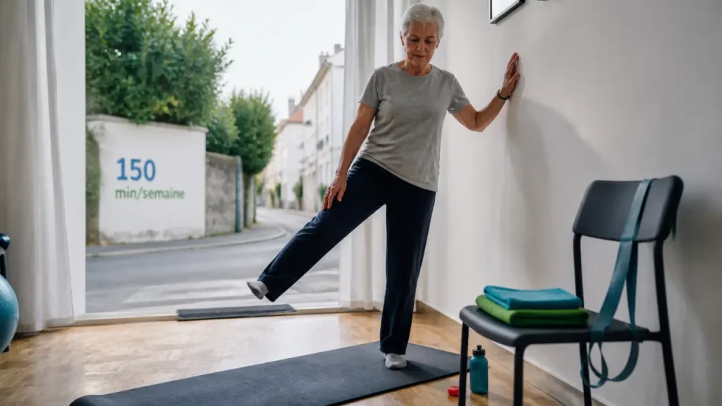 Après 60 ans, 2h30 de sport par semaine, avec endurance, renforcement et équilibre