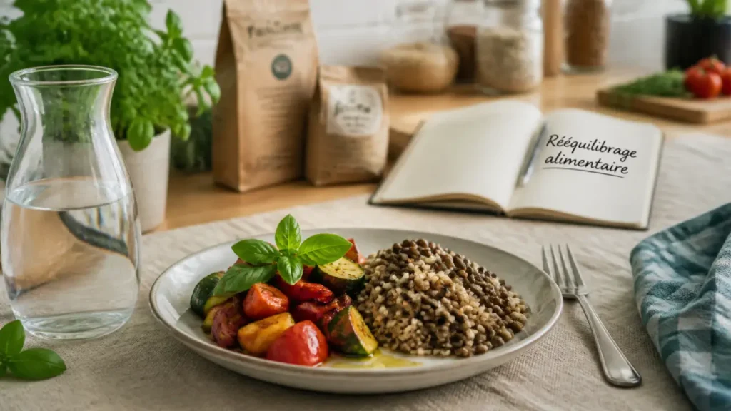 Rééquilibrage alimentaire : l’assiette repère, les menus types et les pièges à éviter