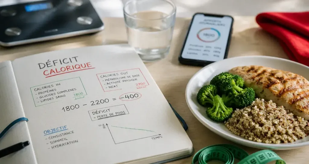 Déficit calorique : la méthode scientifique pour perdre du poids sans s&rsquo;affamer