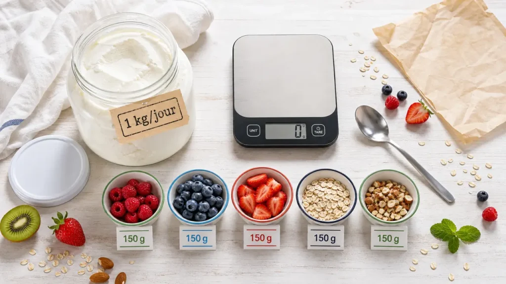 Manger 1 kg de fromage blanc par jour : 80 g de protéines, mais un vrai test pour la digestion