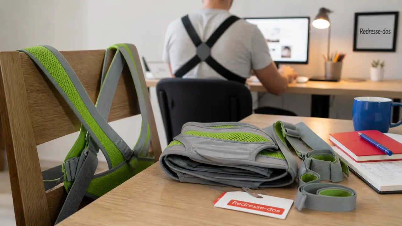 Meilleur correcteur de posture en bretelles croisées au bureau