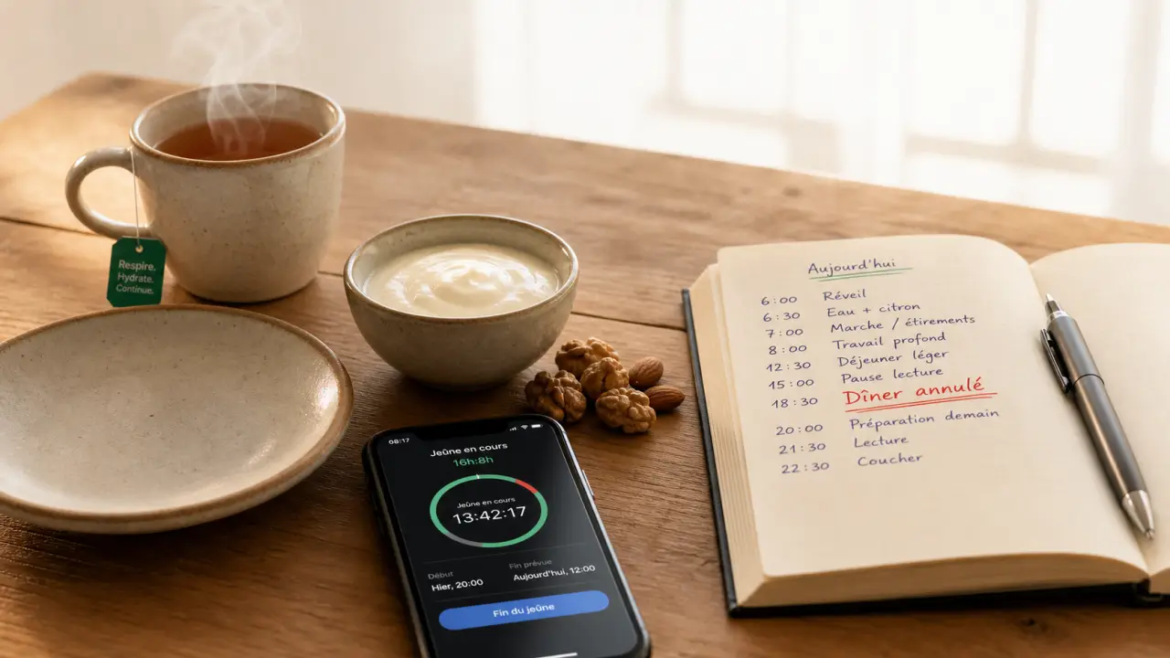 Ne pas manger le soir pour maigrir : dîner annulé, tisane et collation