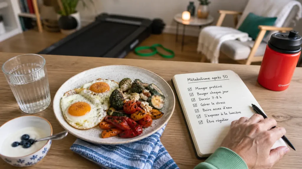 Après 50 ans, relancer son métabolisme sans régime extrême grâce au muscle, aux protéines et au sommeil