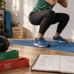 Seance de renforcement musculaire : squat contrôlé 30 min sur tapis