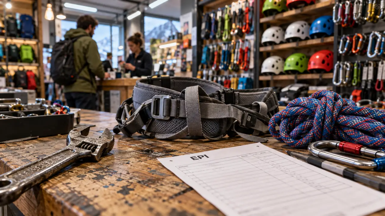Sports loisirs equipements à Belfort : atelier de réparation de matériel de montagne en magasin